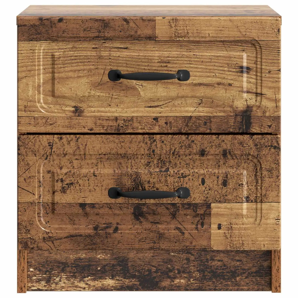Armadio da Notte 2 pcs Legno antico 43 x 34,5 x 44,5 cm 895692