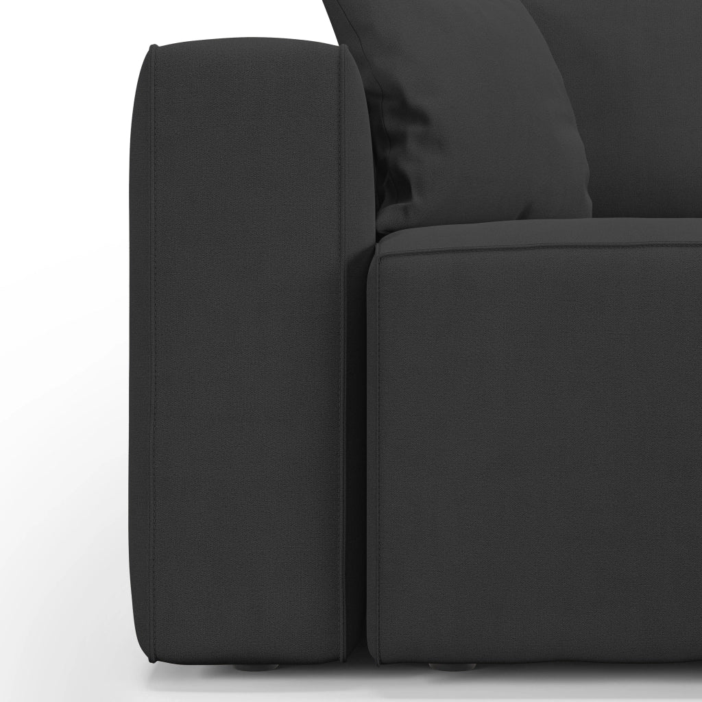 Morfeo Divano 3 sedute tessuto impermeabile 245 cm nero
