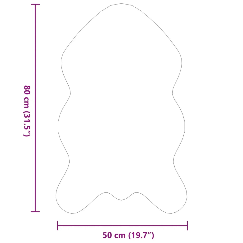 Tappeto antiscivolo in sintetica di coniglio OLITE Rosa 42021716