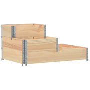 Fioriera | Cassetta per fiori | Vaso Rialzata 3 Livelli 120x80 cm Legno Massello di Pino