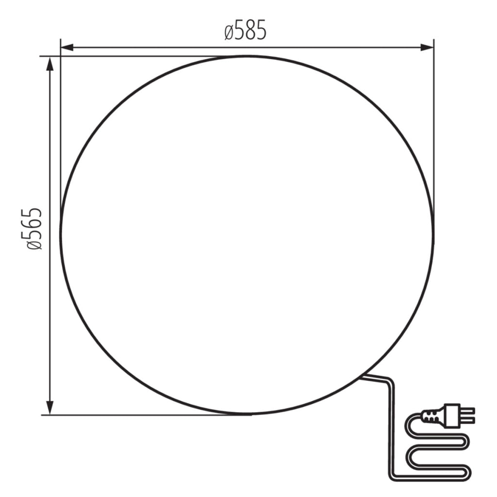 Lampada da giardino sfera STONO 56,5cm E27 IP65 Kanlux