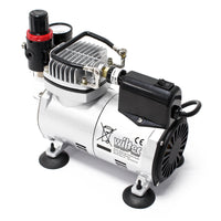 Compressore per aerografo AF18-2, a membrana 4 bar, arresto automatico, con manometro