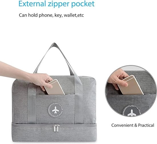 Borsa a mano Weekend Borsa impermeabile Borsa da viaggio Borsa per sport Borsa per allenamento per donna per viaggiare in palestra