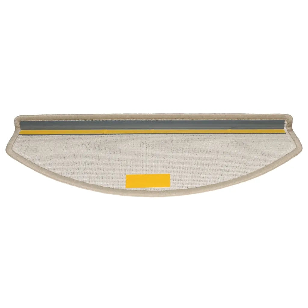 Tappetini per scale 10 pz | Gradini per Scale 65x24x4 cm tortora semicircolari grandi