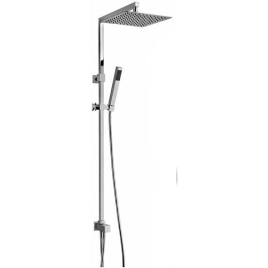 Colonna doccia quadra in ottone cromato paini 50cr191arq1p3