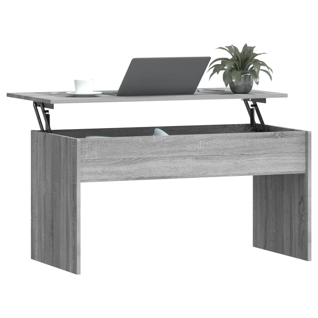 Tavolino Grigio Sonoma 102x50,5x52,5 cm in Legno Multistrato 819285