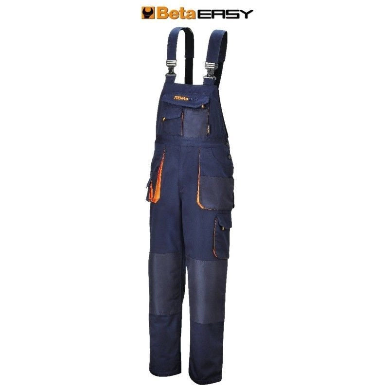 BETA Salopette easy twill 180gr blue tg.s