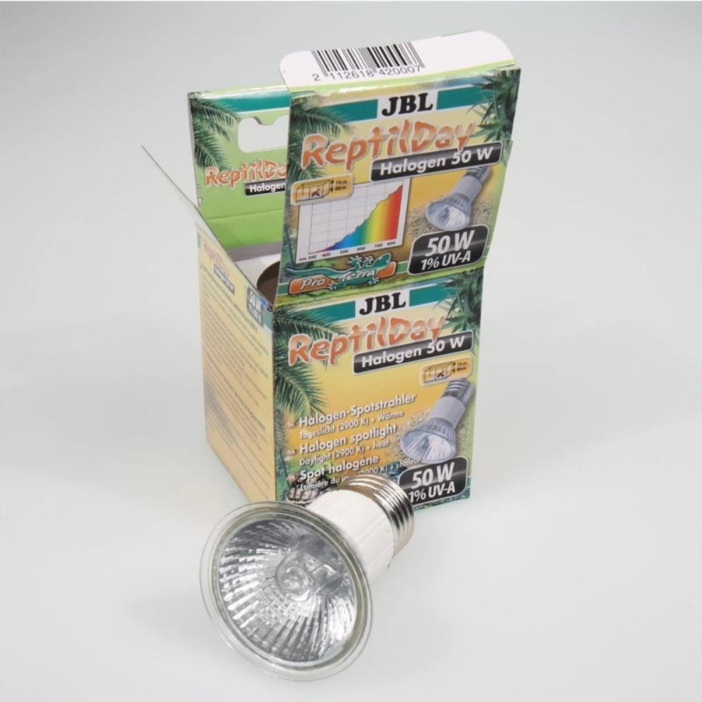 JBL Reptil Day Halogen - Faretto Riscaldante Diurno per Rettili Wattaggio Riscaldatori e lampade terrario: 75W