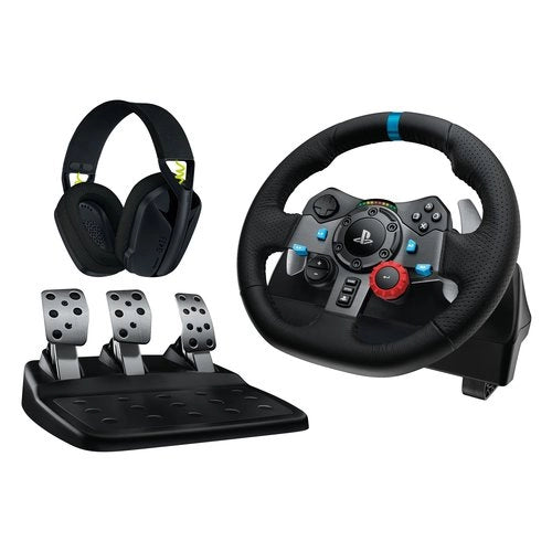 Volante e pedaliera simulatore guida logitech 991-000539 g series g29