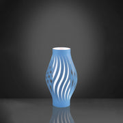 Lampada Da Scrivania Moderna Helios Polilux ® Blu Pastello 1 Luce E27 H61Cm