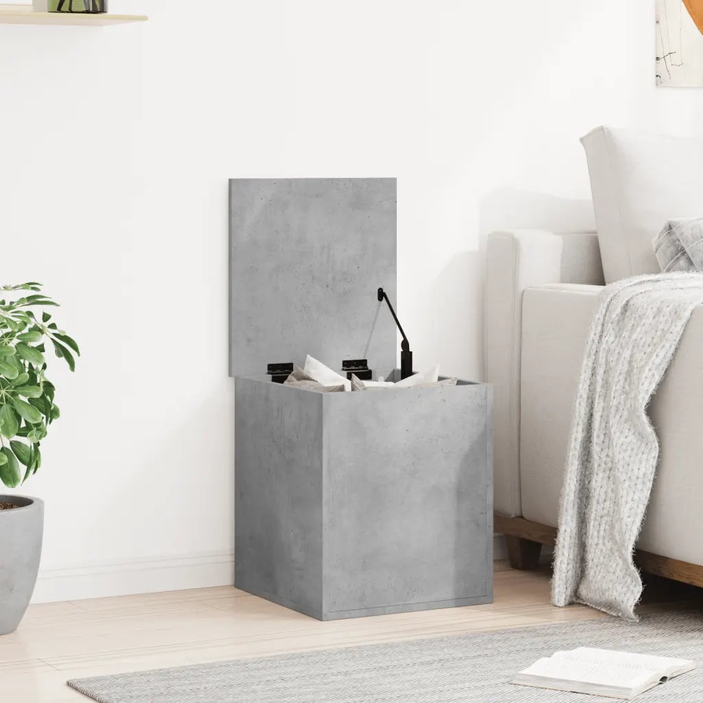 Contenitore Grigio Cemento 40x42x46 cm in Legno Multistrato 840649