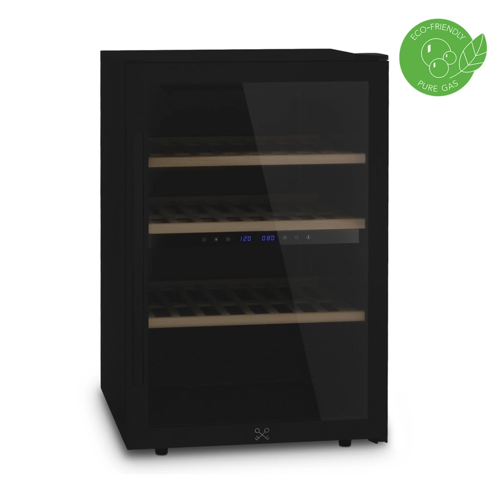 Cantinetta per vino Les Petits Champs CAVCDB62 da 62 bottiglie dual zone 12-20°C nera