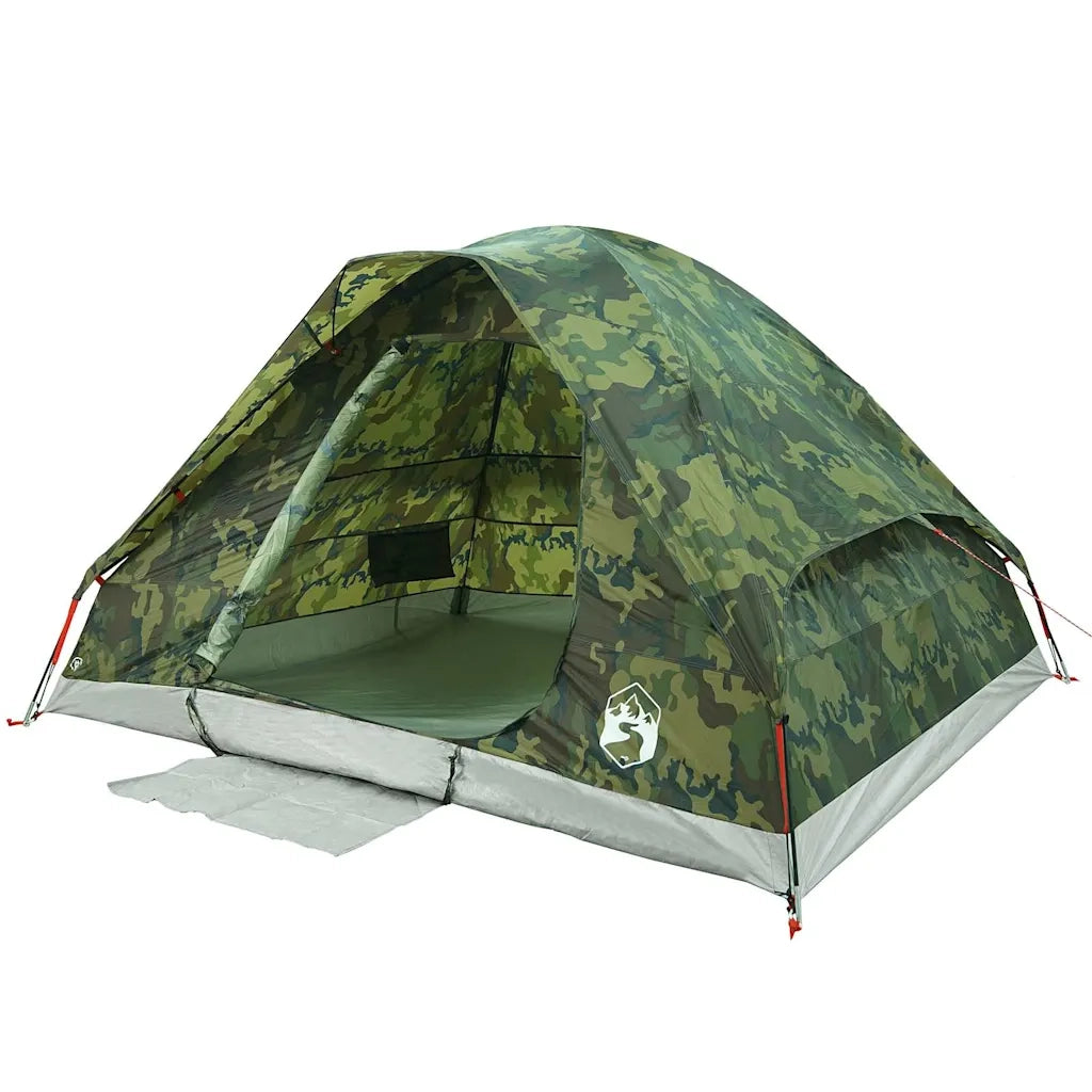 Tenda da Campeggio a Cupola per 6 Persone Mimetica Impermeabile 4009647