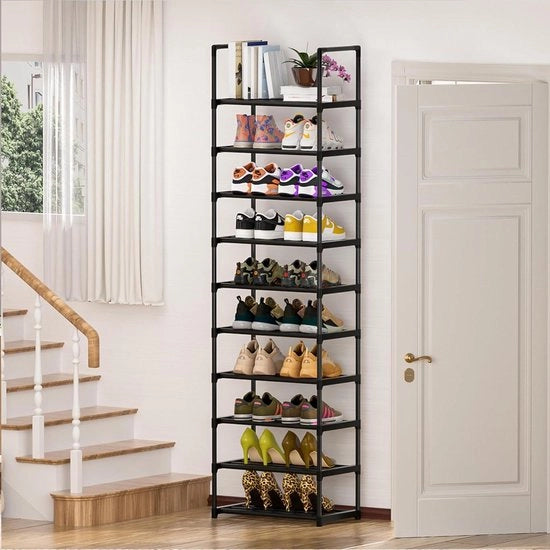 Sistema di sostegno per scarpe in metallo - Organizzatore per armadi - Design compatto