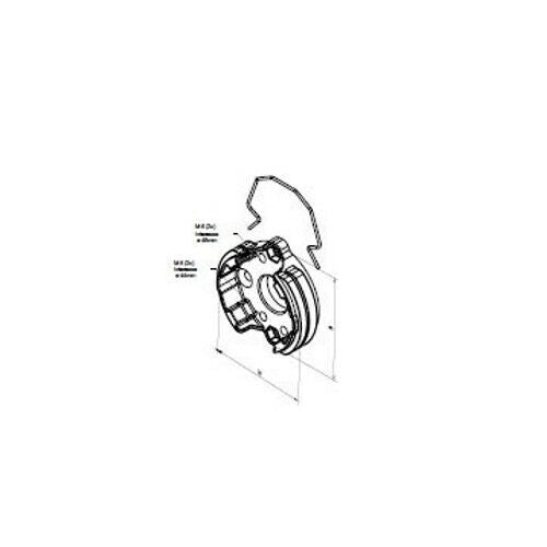 SUPPORTO COMPATTO IN ALLUMINIO CON MOLLA NICE 535.10095 AUTOMAZIONE AUTOMATISMI