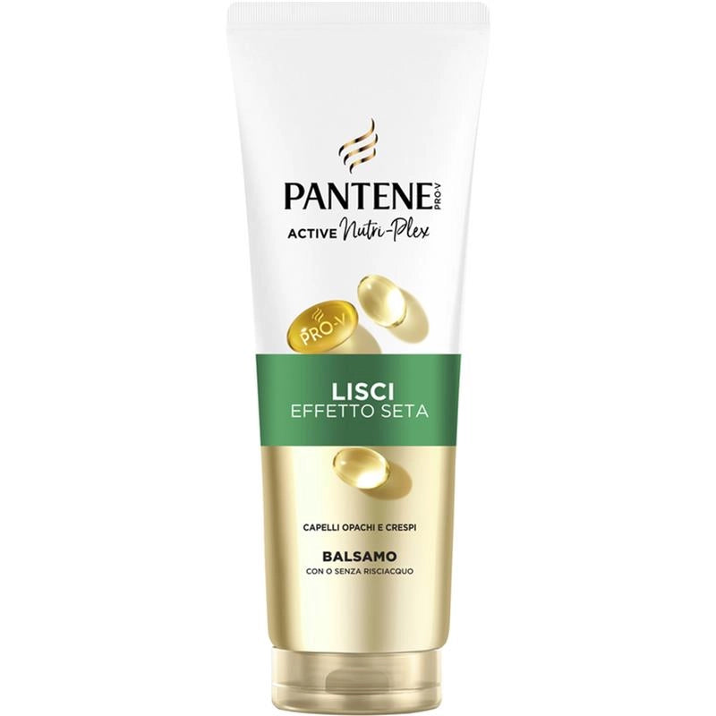 PANTENE PRO-V ACTIVE NUTRI-PLEX BALSAMO LISCI EFFETTO SETA CAPELLI OPACHI E CRESPI CON O SENZA RISCIACQUO 200 ML