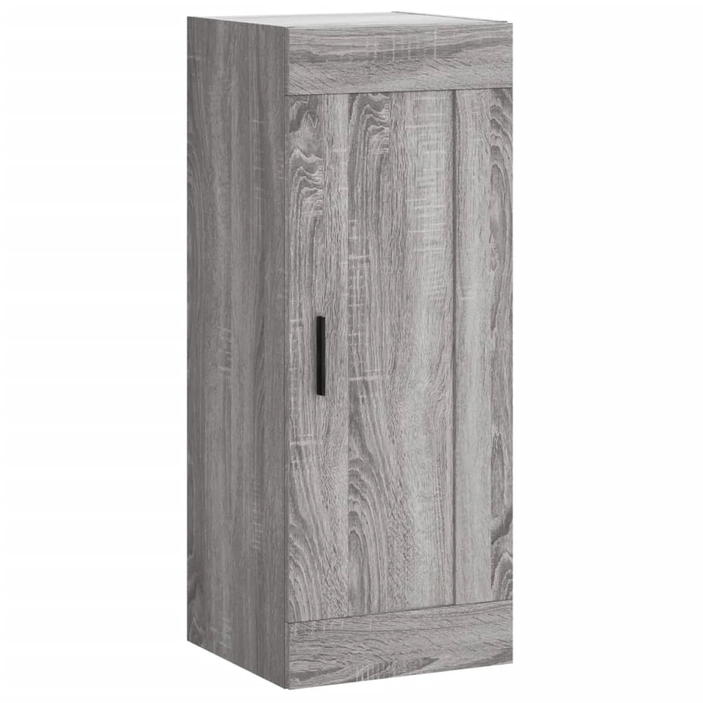 Buffet credenza cassettiera armadio mobile contenitore organizer cucina soggiorno salotto rovere Sonoma alto 34,5 x 34 x 180 cm legno ingegnerizzato grigio 02_0035279