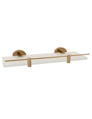 Mensola doccia a parete COLORADO con saliscendi in ottone dorato 60 cm
