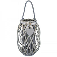 Lanterna Lison   in Vimini Grigio