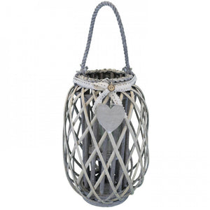 Lanterna Lison   in Vimini Grigio