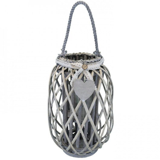 Lanterna Lison   in Vimini Grigio