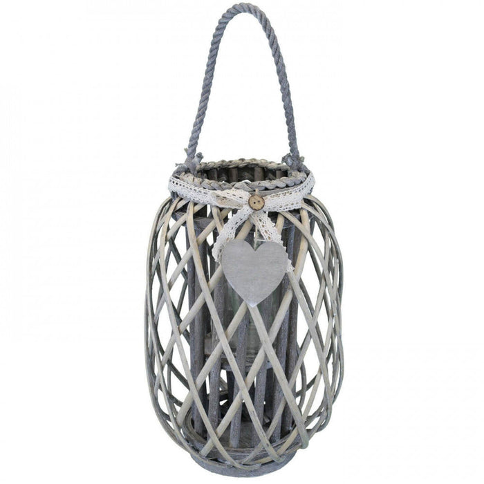 Lanterna Lison   in Vimini Grigio
