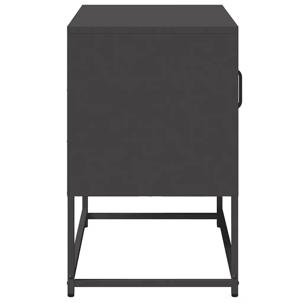 Mobile TV | Armadietto TV | Mobile Porta TV Nero 68x39x60,5 cm in Acciaio