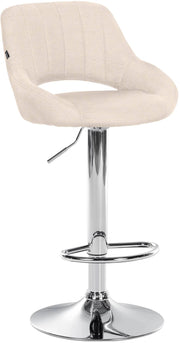 Sgabello bar Milet tessuto cromato 6