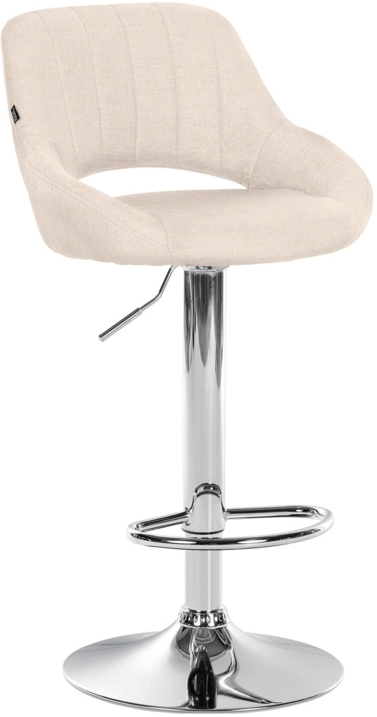 Sgabello bar Milet tessuto cromato 6