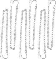 Cestelli per piante - 6 pezzi, catena metallica 50 cm per piante da appendere, vasi di fiori, uccelli, lanterne e altro - per uso interno ed esterno