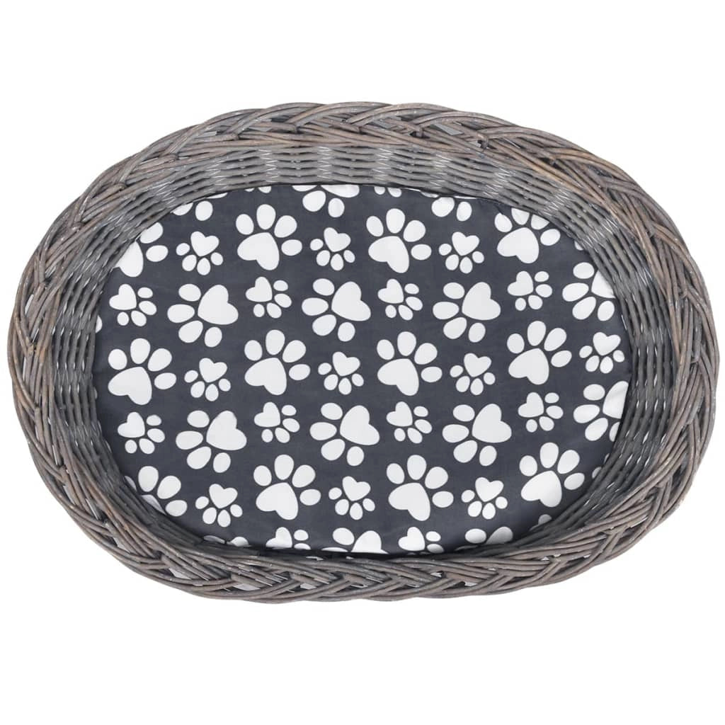 Tiragraffi/cuccia a 2 livelli con cuscino salice grigio 02_0022785