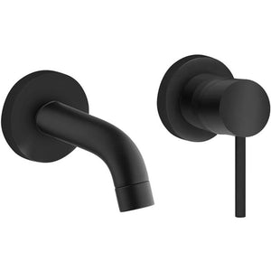 Cox miscelatore lavabo a muro ne ro opaco paini 78yo208tc