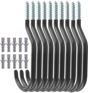 Fietshanger universale 10-pack, hanger per garage, hanger per fiato per in garage, hanger universale per bicicletta, grande hanger per parete e soffitto, hanger robusto per appendere biciclette