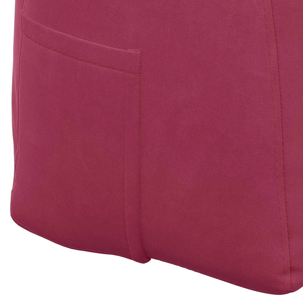 Cuscino per Schiena Rosso Vino 100 x 24 x 50 cm Velluto 42014463