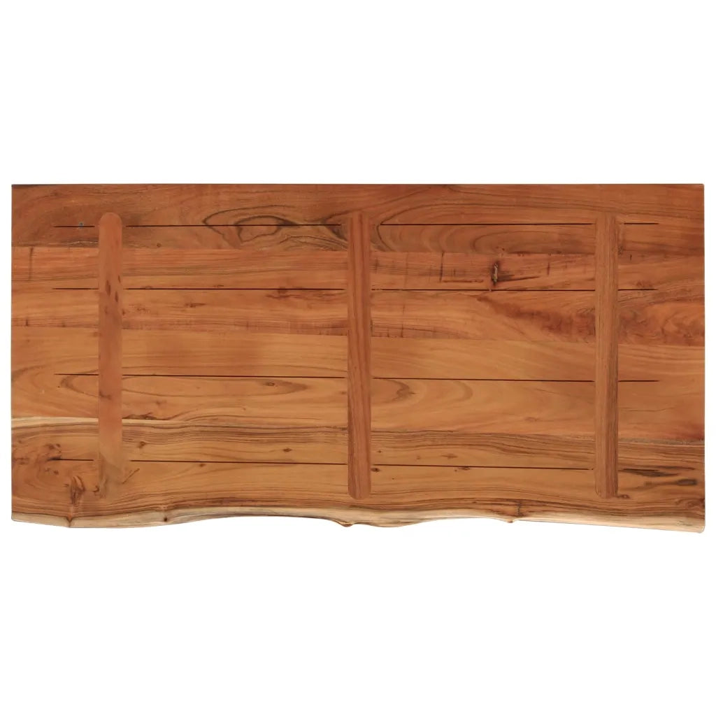 Piano Bagno 120x60x3,8 cm Rettangolare Legno Massello di Acacia 370312