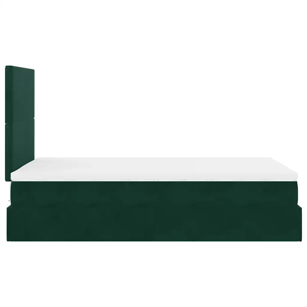 Struttura Letto Pouf con Materassi 120x190 cm Velluto 3314237