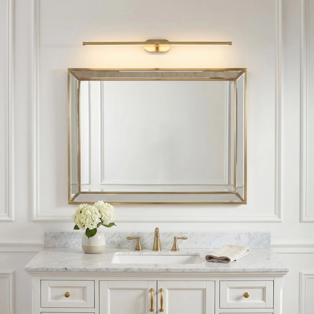 Applique Da Bagno Led APP1894-1W 80 Cm Brush Gold