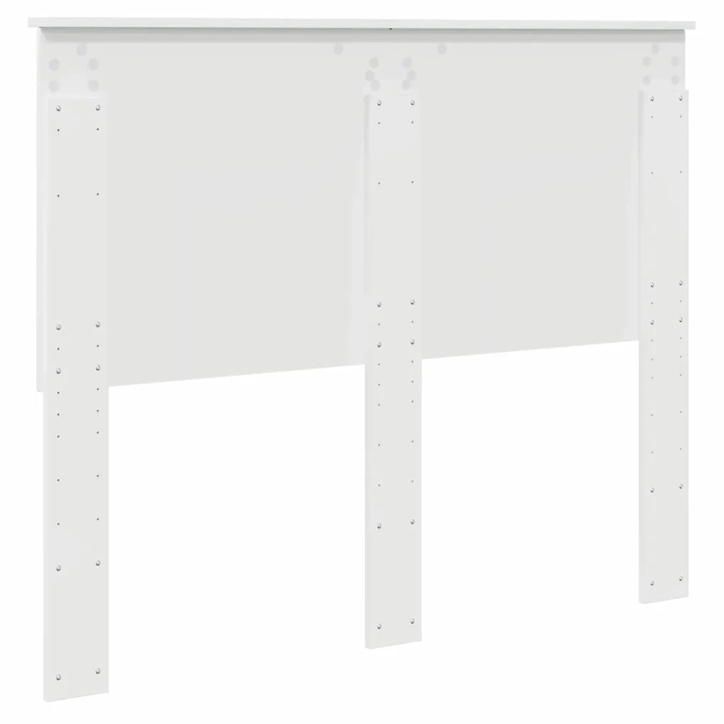 Testiera-Testata-Testiera Decorativa Bianco Lucido 135 cm Legno multistrato 595518