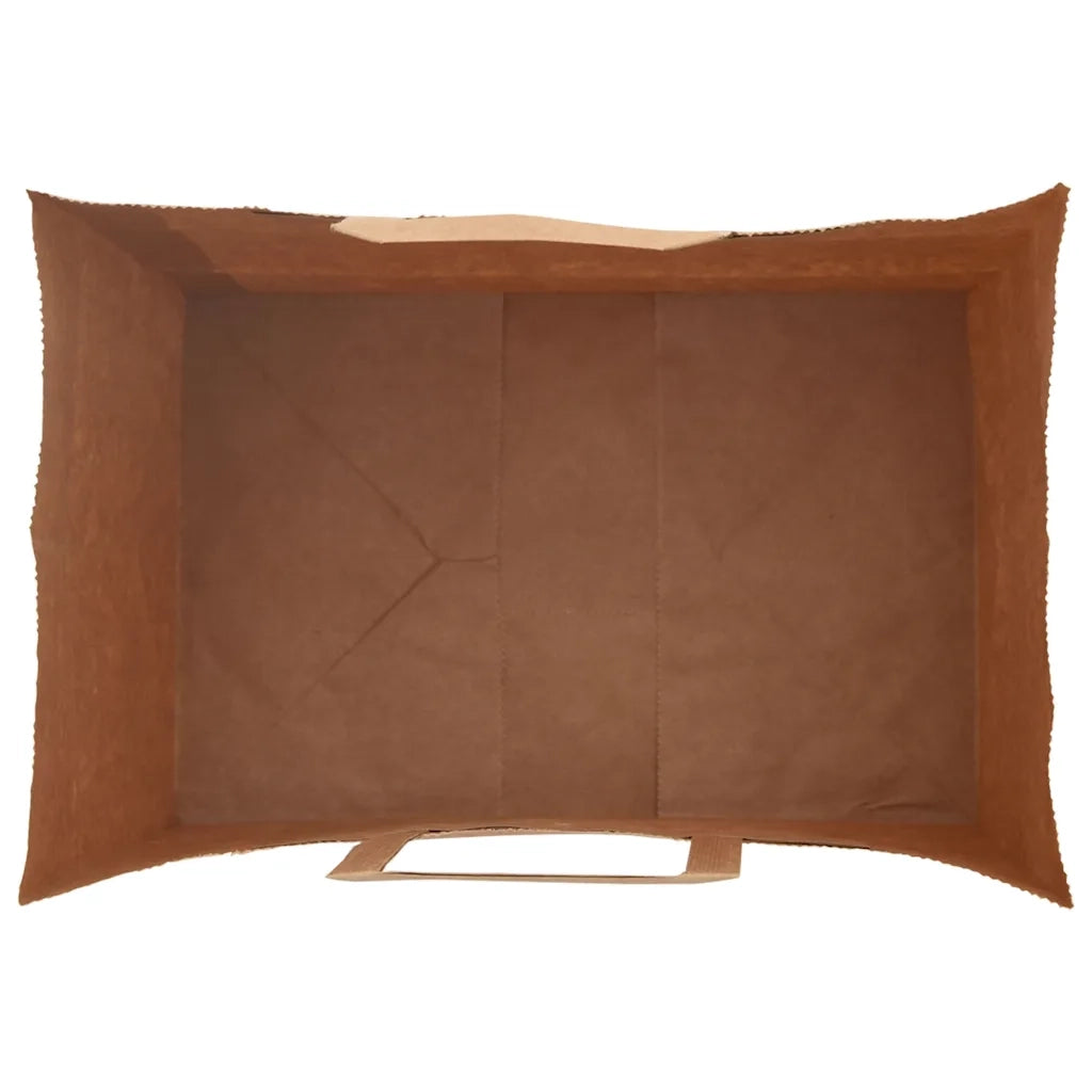 Sacchetti di Carta 250 pz con Manici Marrone 32x22x28 cm