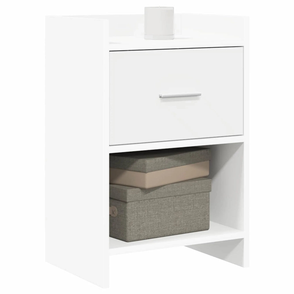 Comodini 2 pcs Bianco 40 x 30 x 60 cm Legno ingegnerizzato 8010980
