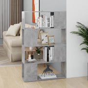 Libreria/Divisorio Grigio Cemento 80x24x124,5 cm in Truciolato