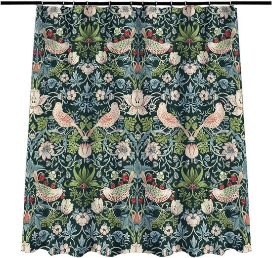 Gordino acqua e muffa - resistente - Aardbeiendief - 180 x 180 cm - Incluso 12 ganci - Lavabile in macchina