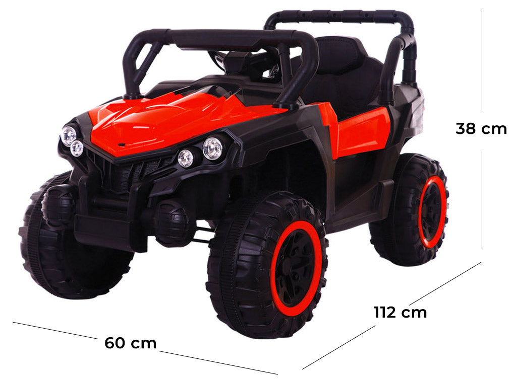 Macchina Elettrica per Bambini 12V Kidfun Fuoristrada Rossa