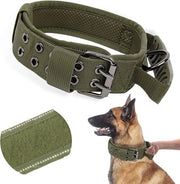 Cinturone per Cane Tattico Adattabile con Nylon Riflettente e Maniglia per Cani di Taglia Media e Grande
