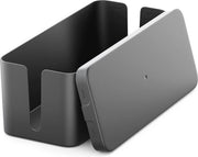 Box di Gestione dei Cavi - 32,7 cm x 13,5 cm x 12,5 cm - Organizzatore di Cavi Robusto con 2 Aperture Lateralmente - Sicuro e Ordinato