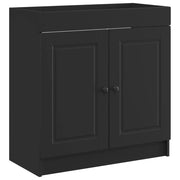 Mobiletto da Bagno | Armadio da bagno sotto il lavello Nero 56 x 37,5 x 81 cm