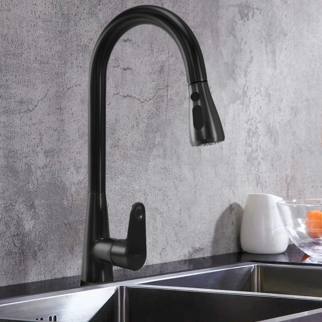 Rubinetto Da Cucina Rea Mild Black Mat