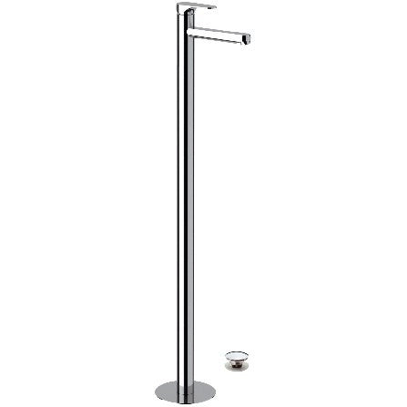 Class line remer miscelatore da pavimento con scarico click clack
