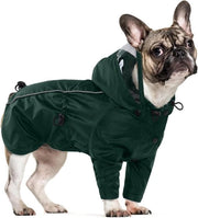 Impermeabile Leggero per Cani con Cappuccio Rimovibile - Poncho per Cani Resistenti a Pioggia e Acqua per Cani Piccoli, Medi e Grandi