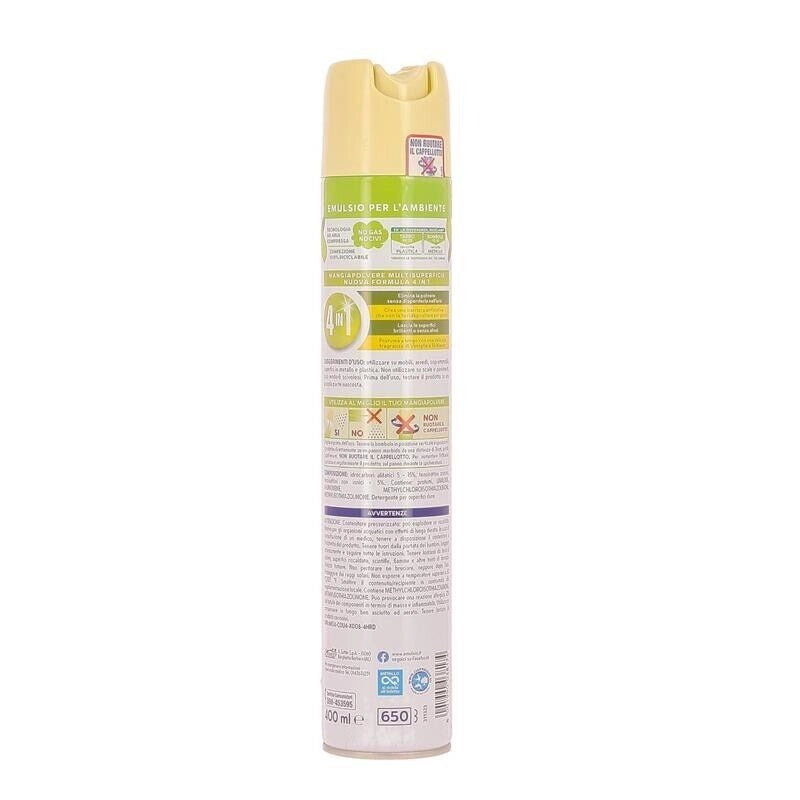 EMULSIO SPRAY MANGIA POLVERE 400 ML VANIGLIA E TE BIANCO OKY